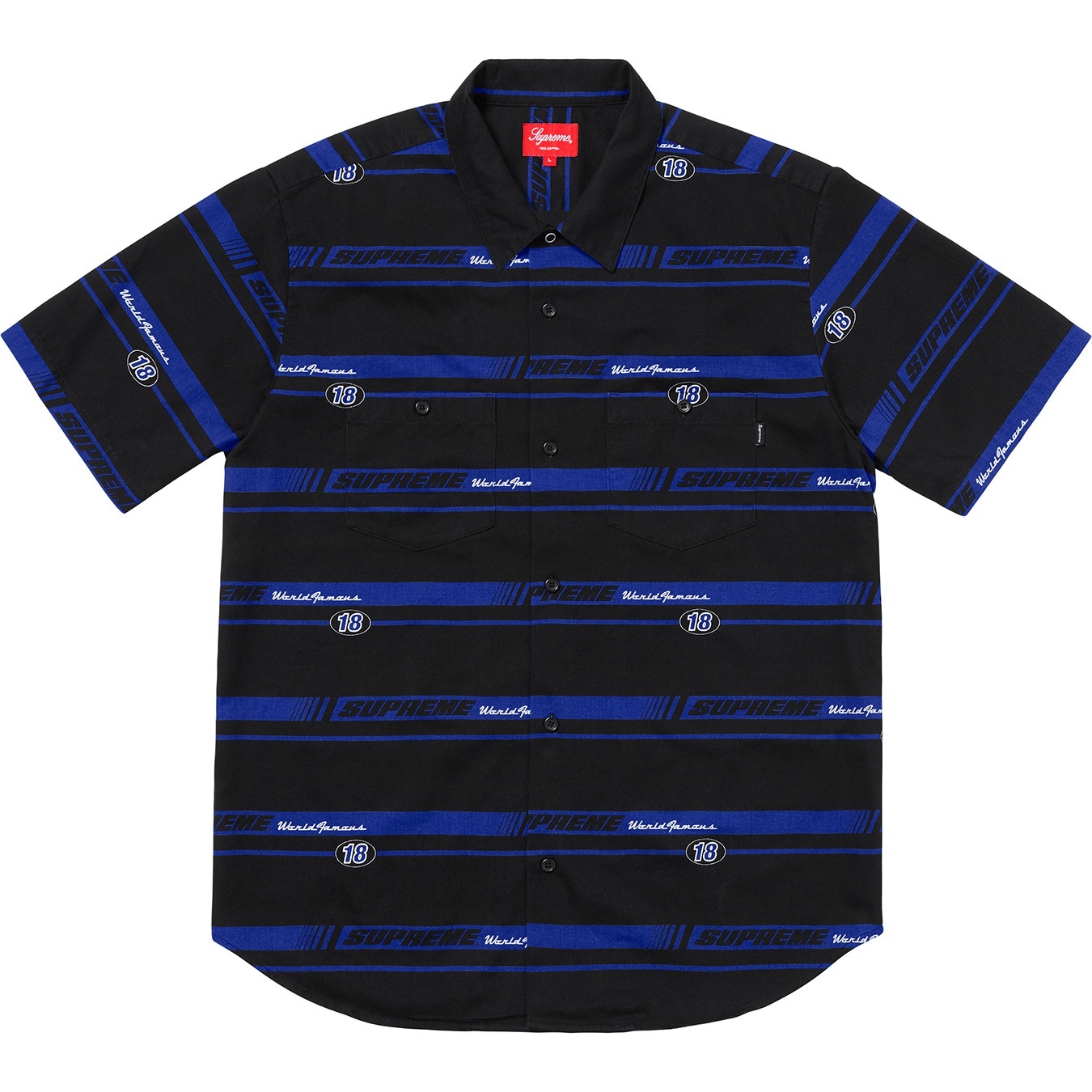 Striped Racing Work Shirt view 5